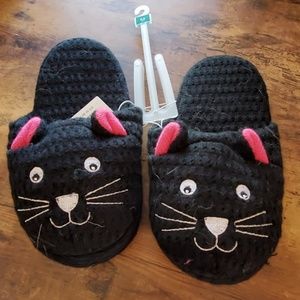 Black Cat Slippers